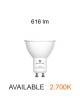 BOMBILLA LED HOOK GU10 DICROICA 6W DE BENEITO FAURE