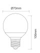 BOMBILLA MICRO GLOBO E27 6W DE BENEITO FAURE
