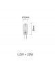 BOMBILLA G4 UNIFORM 12V DE BENEITO & FAURE