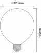 BOMBILLA GLOBO E27 16W