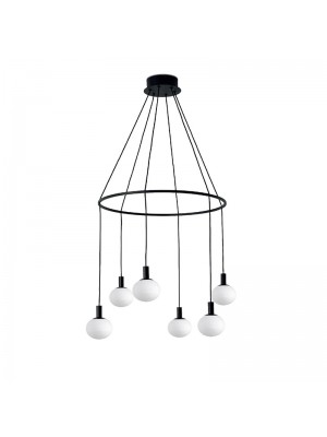 LAMPARA COLGANTE MD1918-6BK DE INESLAM