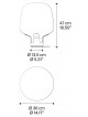 LAMPARA PIE FLAR LARGE DE LODES